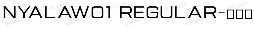 NyalaW01 Regular字体转换